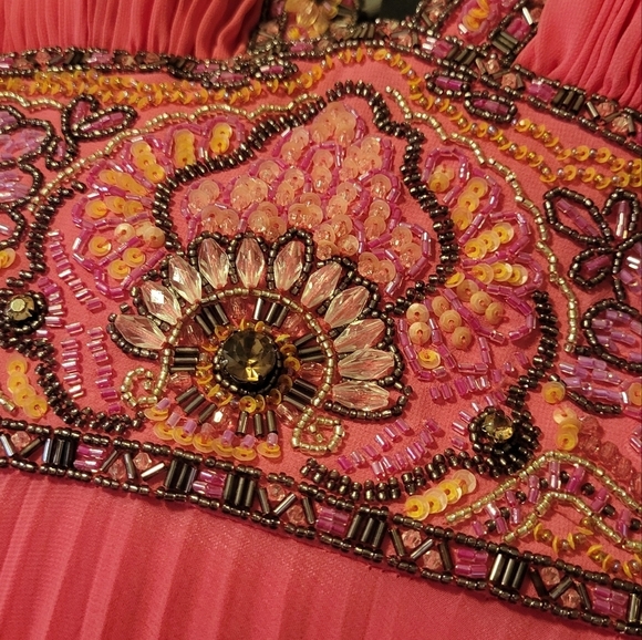 Sue Wong Nocturne Long Formal Prom Chiffon Dress Rhinestone Open Back Women's 0 - Picture 15 of 15